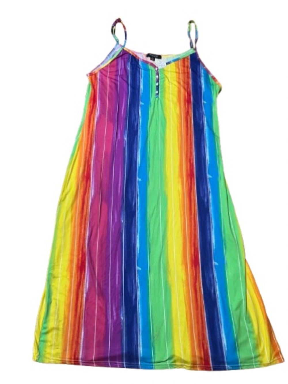 NWT Rouge Collection Multi Color Stripe Pajama Nightgown House Dress Size 4X
